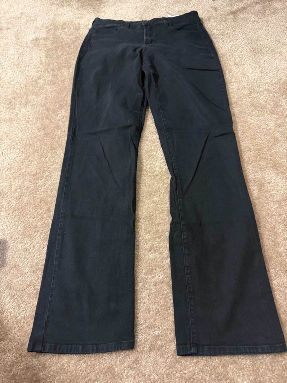 NYDJ Black Wide-Leg Flare Jeans size 10 Tall